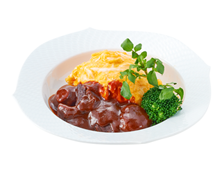 オムライス ビーフシチュー添え ¥2,000